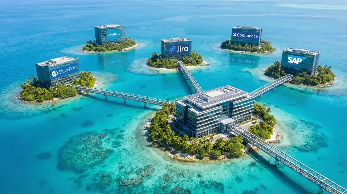 Data silos and isolated systems are connected by enterprise search solutions