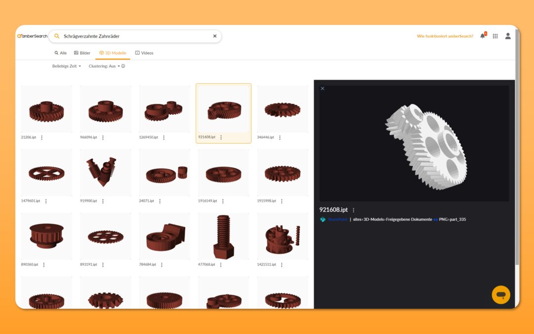 3D-Modellsuche – Finde alle Modelle sofort mit amberSearch